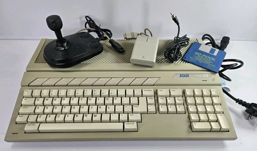 Vintage Atari 520STFM Computer With Original Mouse & Leads - Tested & Working 
