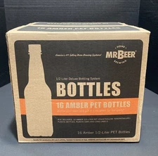 Mr Beer (16) 1/2 liter Craft Plastic Bottles Deluxe Bottling System Home Brewery