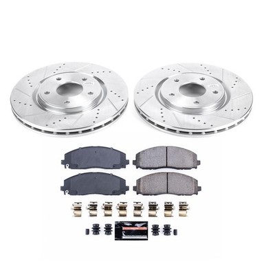 Power Stop K5959 Z23 Daily Driver Brake Pad and Z23 Evolution Brake Rotor Kit
