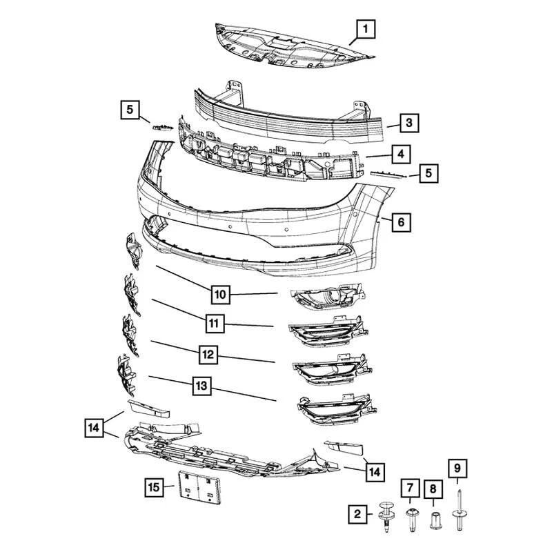 For Chrysler 200 2016-2017 Mopar Radiator Support Access Cover - Image 4 of 4
