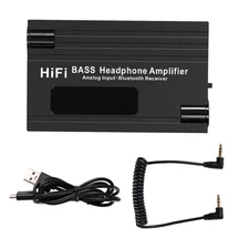 HiFi Headphone Amplifier 3.5mm with Bluetooth 5.0 Receiver - Portable 16-600Ω