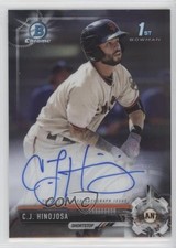 2017 Bowman Chrome Prospect Auto CJ Hinojosa #CPA-CH Auto 2d9