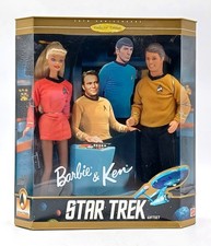 1996 Star Trek 30 Years Barbie & Ken Gift Set mit 2 Puppen / Mattel 15006, NrfB