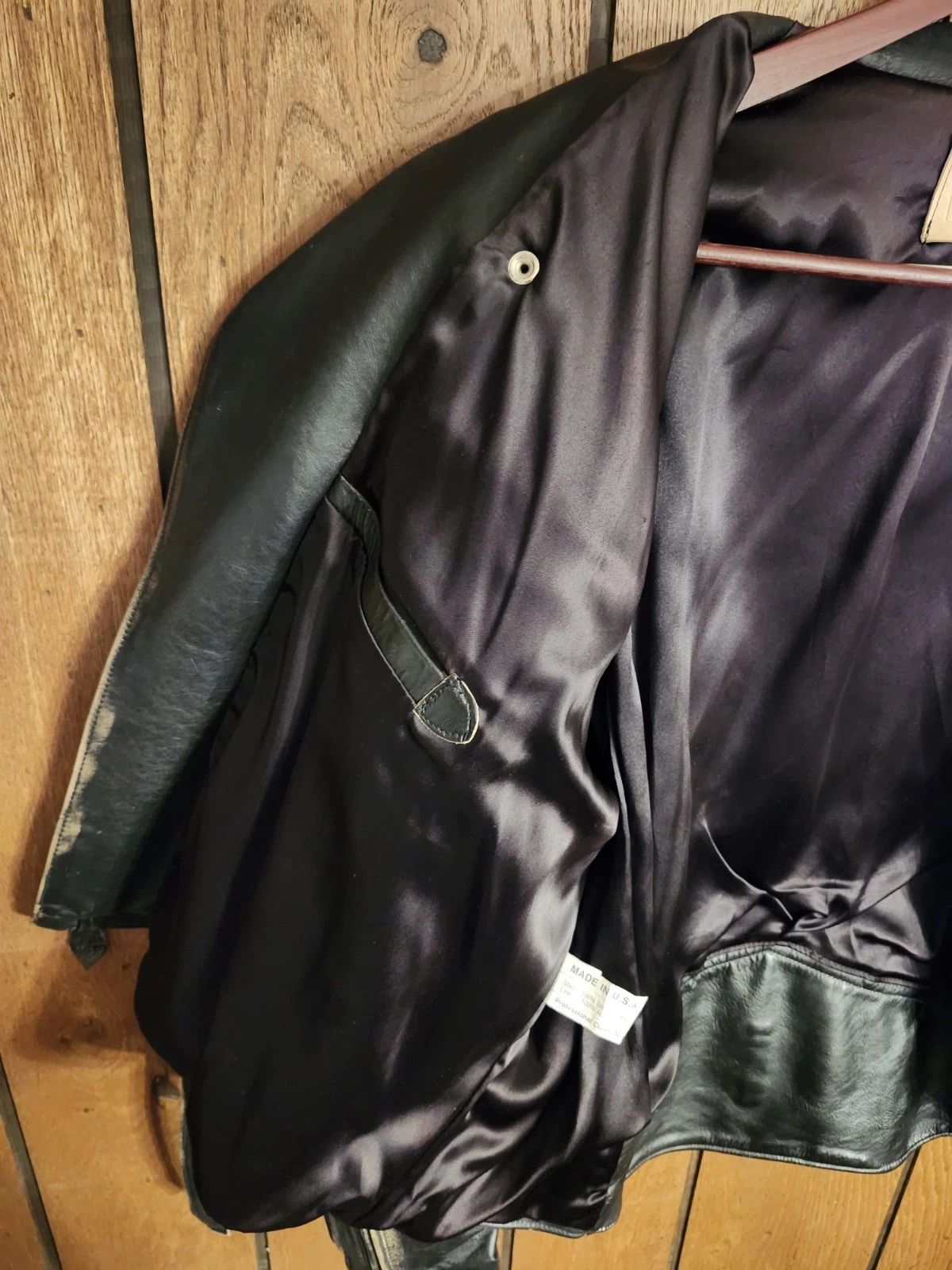 Vintage Indian Motorcycle Iron Horse Distressed Leather Jacket XXL Made In USA - product detail image 20