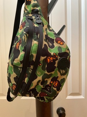 BAPE Baby Milo Branded Strap Converting Fanny Pack To Backpack Sling Flaw 