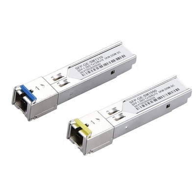 2Pack 1.25Gb/s 3KM SC Connector Single-Mode Fiber Transceiver Module SFP-BX03-D - Image 1 of 4