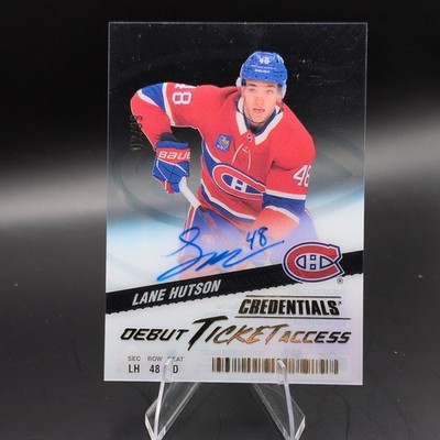 Upper Deck 2024-25 Credentials Debut Ticket Access Hutson Auto RC /99