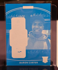 2013 Panini Father's Day Rookie Material Duron Carter Cyan Printing Proof