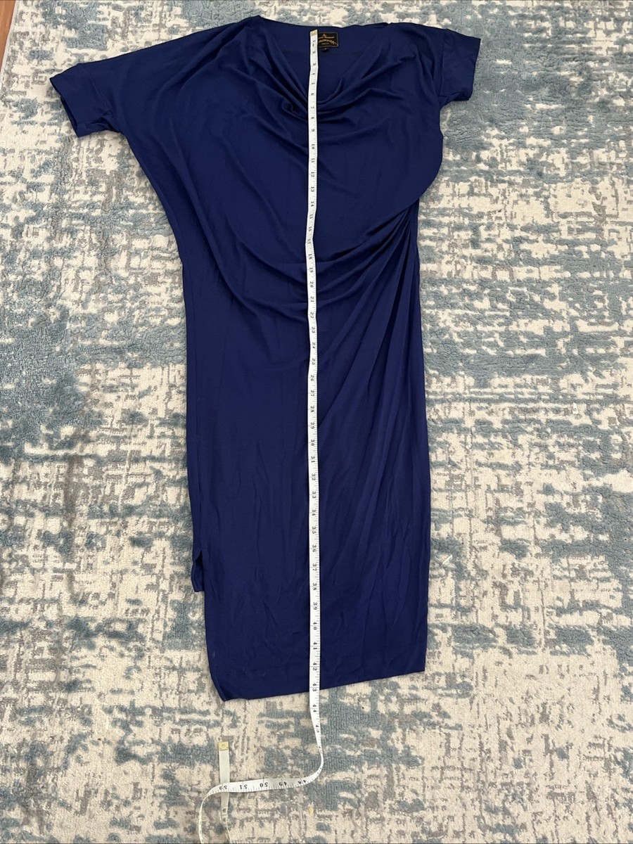 Vivienne Westwood Anglomania Asymmetrical Draped Jersey Dress, Sz