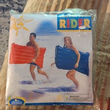 Vintage Intex Surf Rider canvas Pool Float The Wet Set New Sealed 2010-Red new