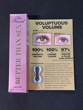 Too Faced Better Than Sex Mascara Black Mini Travel - .17 oz/4.8 g - New in Box