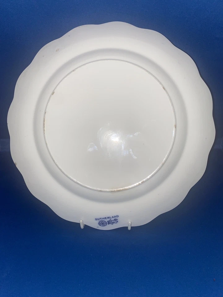 2x BLUE & WHITE ROYAL DOULTON SUTHERLAND SALAD PLATE 24.5cm Wide - Image 2 of 4