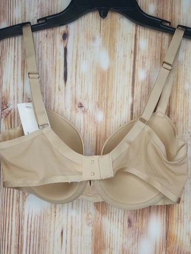 NWT Le Mystere 2258 Shine and Sheer Demi Bra US 34DD/E UK 34DD Natural - Picture 6 of 6