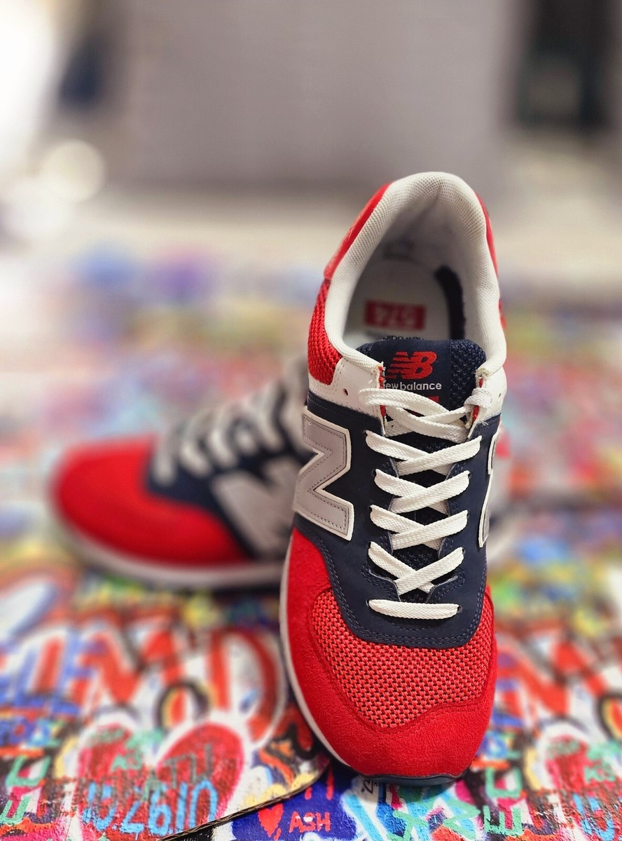 New Balance Classics Team Red Navy Gray Shoes Sneakers