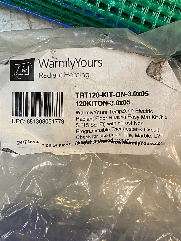 Warmly Yours Electric Radiant Floor Heating 3x5ft *Does Not Include Thermostat* - Image 2 of 4