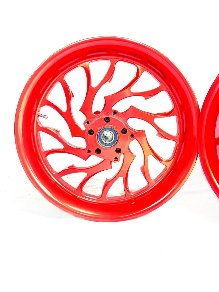 菓子 RR STOCK SIZE CANDY RED CONTRAST SHREDDER WHEELS 2006-2011