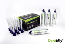 Box of 4 Dentmix Monophase Fast Set Impression Material with 12 Mixing Tips.