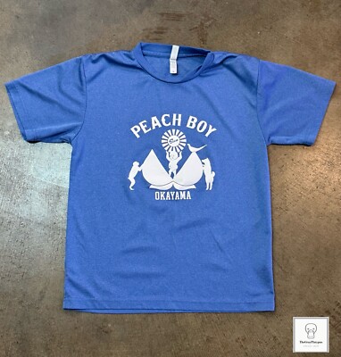 Peach Boy Sun Okayama Blue T Shirt Medium Glimmer Active Wear