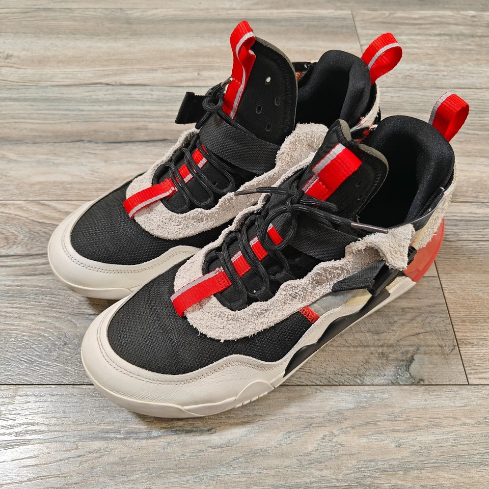 Nike Air Jordan Defy SP Hombres Blanco Negro Rojo CJ7698-106 US11.5 USADO Foto 2 de 4