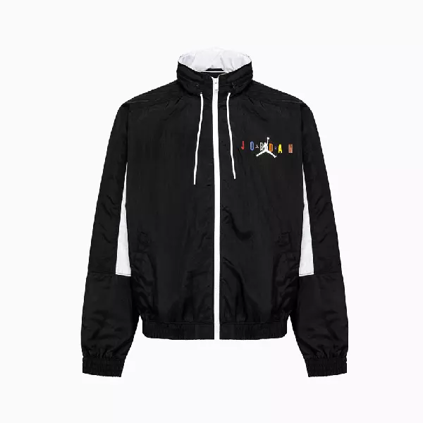 Jordan windbreaker black store and white