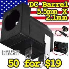 DC Barrel Connector Jack 2.1mm x 5.5mm
