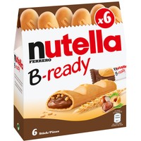 Ferrero Nutella B-ready Nutella Filled Wafer Bars-pack Of 6-made In Spain Ferrero Nutella B-ready Nutella Filled Wafer Bars-pack Of 6-made In Spain