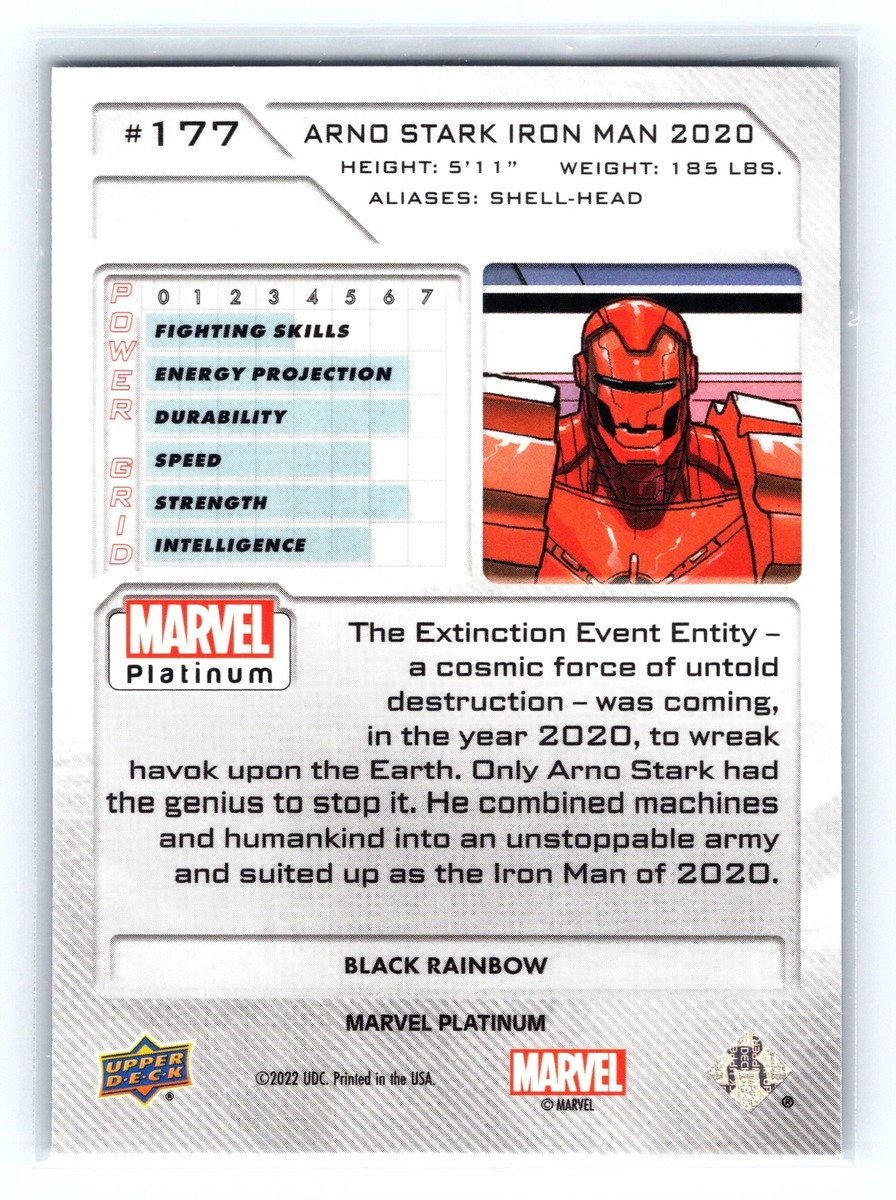 2023 Upper Deck Marvel Platinum #177 Arno Stark Iron Man 2020