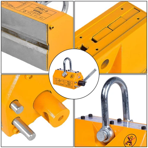 100KG 220LBS Steel Magnetic Lifter Heavy Duty Crane Hoist Lifting Magnet - Picture 7 of 15