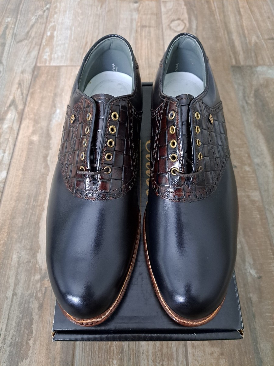 NEW Footjoy Classics Dry Premiere Mens Golf Shoes BLK/CORD 50225