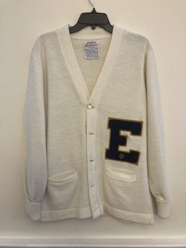 Vintage Dallas Knitting Co Letterman Sweater Sz 4… - image 1