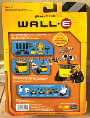 2007 Thinkway Disney Pixar's Wall-E Movie U-Repair Wall-E Action