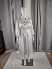 Mary Crafts Women's White A-Line Side Zip Elegant Dress Size 8 (NWT)