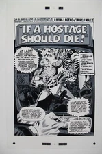 Production Art TALES OF SUSPENSE #77 splash page, JACK KIRBY, JOHN ROMITA. 11x17