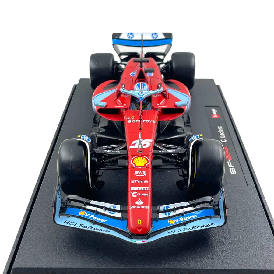 Modellino F1 Bburago 1/18 Ferrari SF-24 C. Leclerc #16 Miami GP 2024 - Immagine 2 di 4