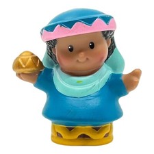 Fisher Price Little People Nativity Replacement Figure Wise Man Blue Robe 2002