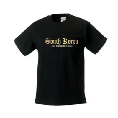 Kinder T-Shirt SÜDKOREA (South Korea), never walk alone (WMS01-62f)