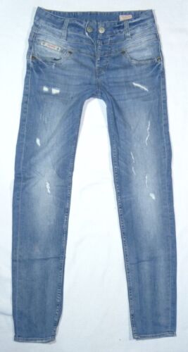 Herrlicher BIJOU Boyfriend Damen Jeans Hose gr. W28 L32 Denim hell Blau 28in