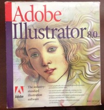 Adobe Illustrator Version 8.0 for Macintosh Software CDROM DIGIPAK Used