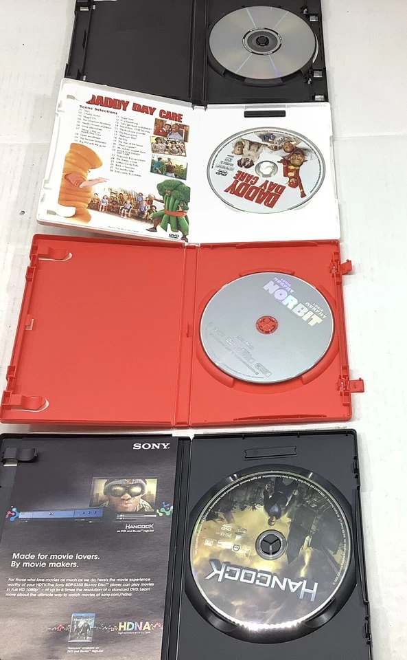 4 DVD Lot Norbit, Big Mama's House 2. Daddy Day Care, Hancock Eddie Murphy Will Foto 2 de 3