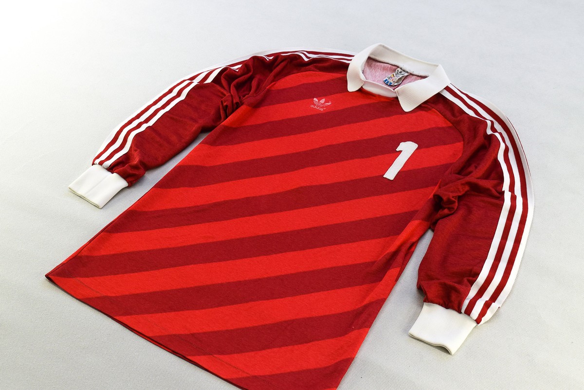 ウェア adidas - 80&#39;s adidas GK Jersey  Made in W.Germany 1980's Adidas Deutscher Fußball-bund Goalie Soccer Jersey