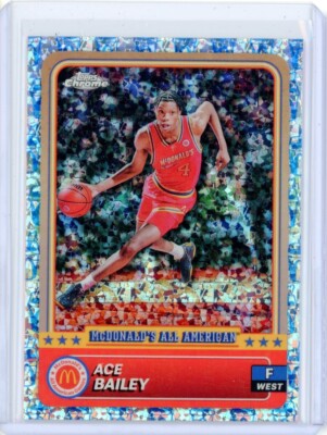 2024 Topps McDonald's Chrome ACE BAILEY Rutgers Rookie RC McFlurry Refractor