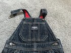 EUC OshKosh B'gosh Denim Overalls Baby Girl Boy Size 24M Fleece Lined Dark Wash — photo 4