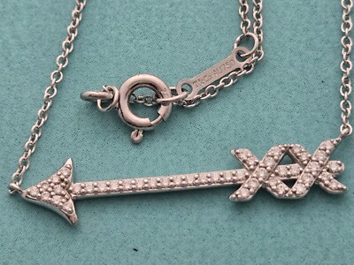 Tiffany Picasso Graffiti Diamond 18k White Gold Arrow 18