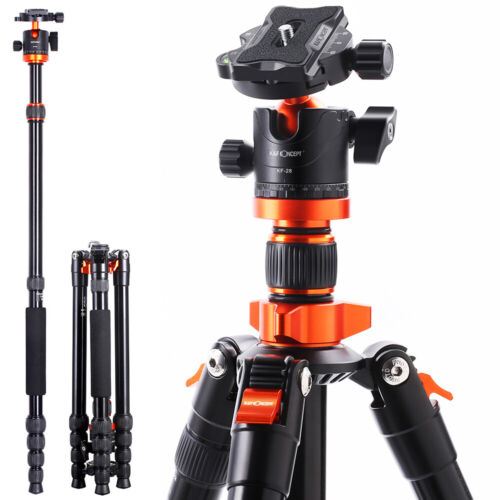 K&F Concept Camera Tripod 67 Inches For DSLR With 360-Degree Ball Head 10kg Load - Picture 2 of 10