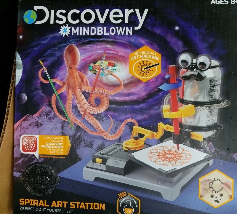 NEW MIB Spiral Art Station DIY Kit Robot by Discovery Mindblown Science Set