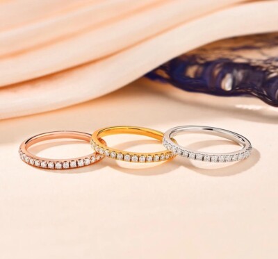 0,5 kt Ring Cluster Rotgold Verlobung rund Laborgefertigt Diamant Test bestanden 7,5