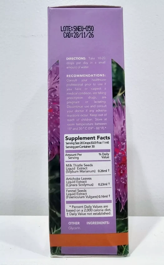 SHELO NABEL CARDO MARIANO GOTAS CARDO MARIANO EXTRACTO LÍQUIDO 30ml 5/2027 Foto 2 de 4