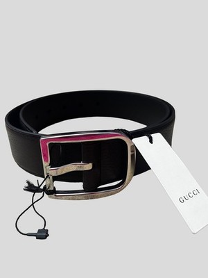Gucci Gürtel mit rechteckiger Schnalle Herren Größe 85/34 mit Karton 449716CAO0N