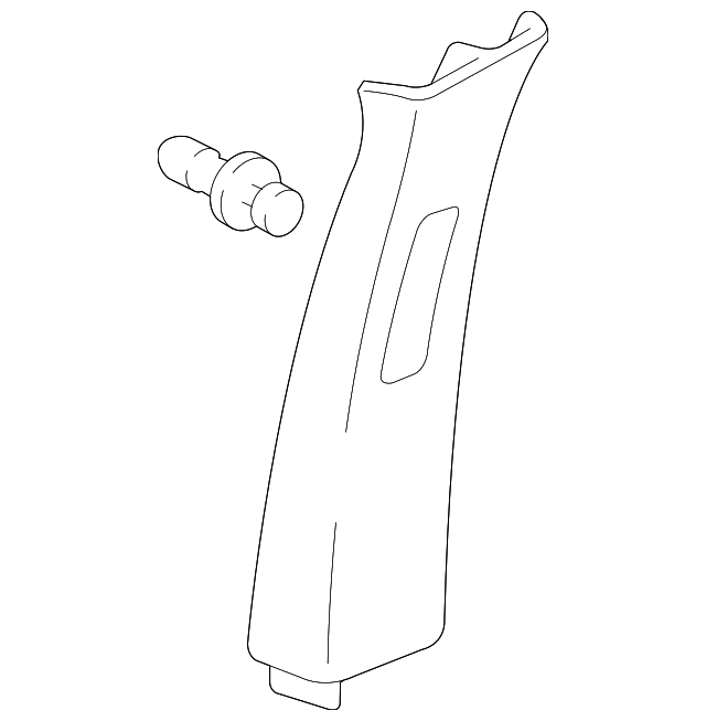 Genuine Honda Upper Center Pillar Trim 84161-SJC-A01ZB