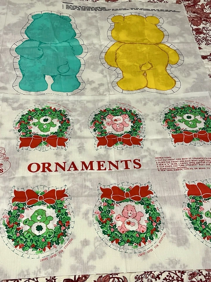 Lote de 6 adornos de tela adornos de tela para muñecas de colección Care Bears Foto 2 de 4